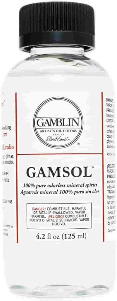 Gamblin Gamsol - How to use a suitable oil paint thinner
