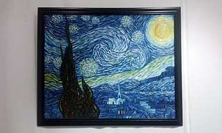 How to check if a painting is original or print - Starry Night art print 