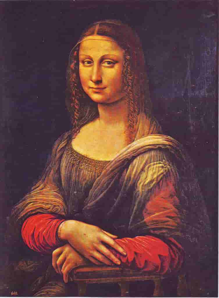 How to spot fake oil painting - Fake oil painting of Mona Lisa