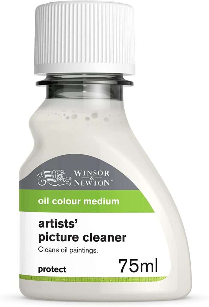 Winsor & Newton Artists' Picture Cleaner which can clean oil paintings from cigarette smoke.